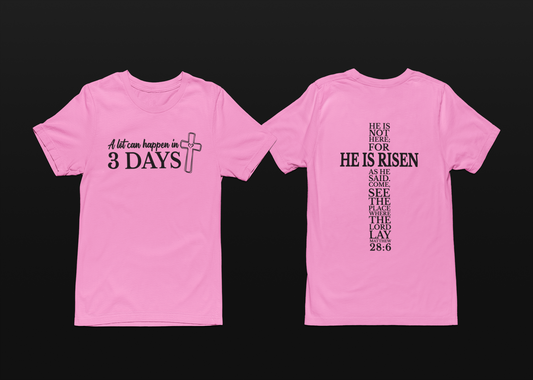 A lot Can Happen in 3 Days